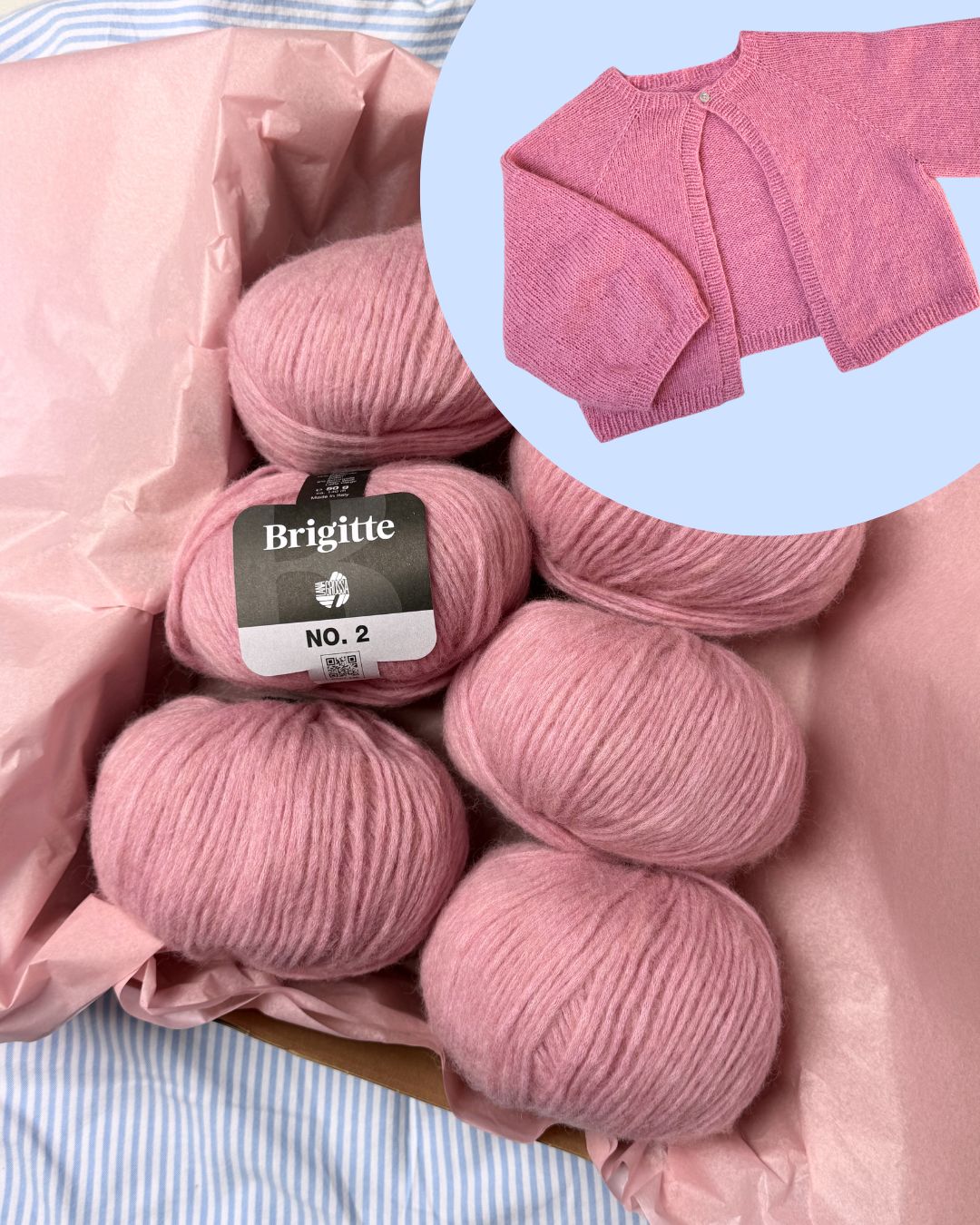 Garnset "FRIDA" Cardigan