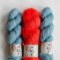Yarn set “Fluffy Stripe Slipover”