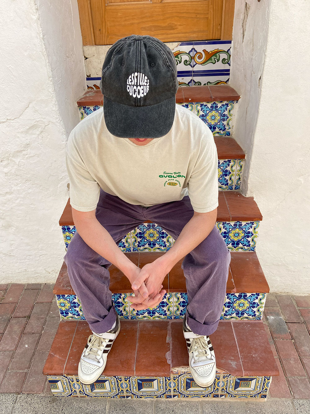 Bestickte Schildkappe Lesfillesducoeur