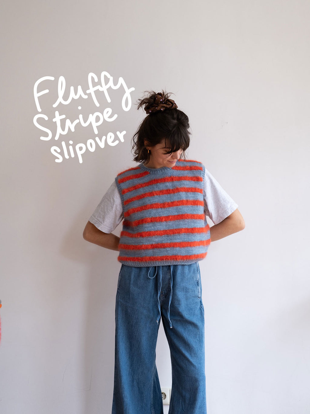 Strickanleitung "Fluffy Stripe Slipover"