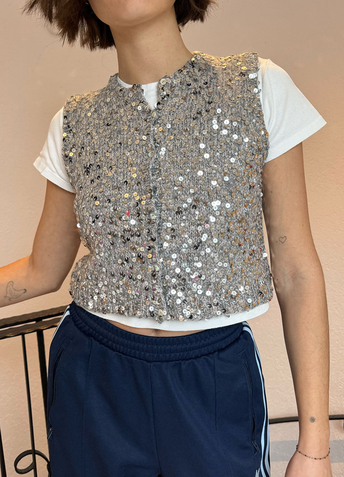 Pailletten Garnset "Lilly Vest"