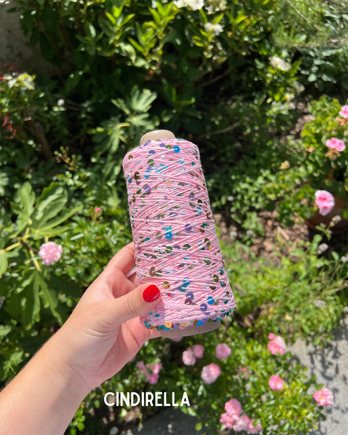 Sequin yarn set “Sorbet Top”