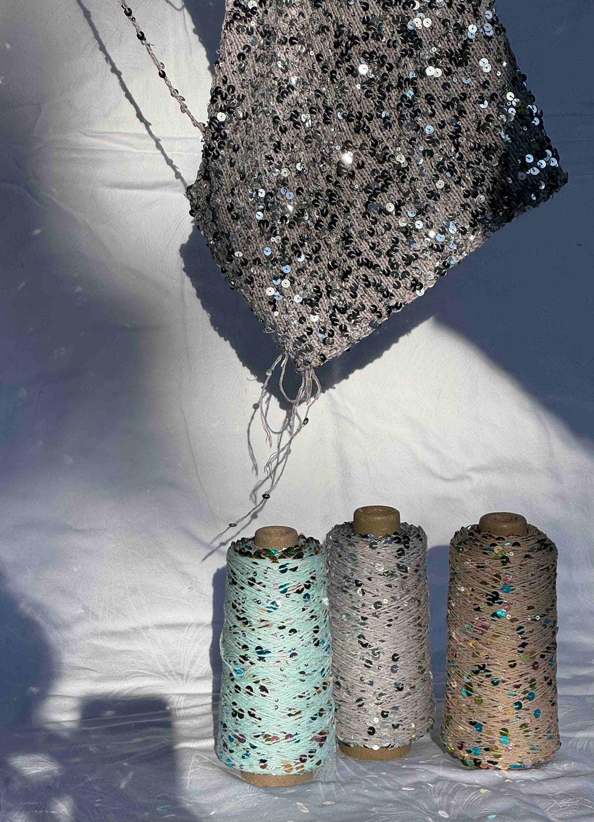 Sequin yarn set “Sorbet Top”